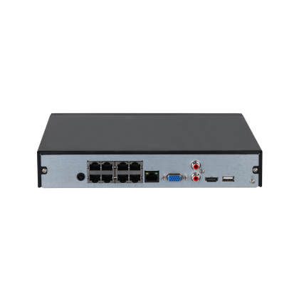Видеорегистратор IP 8-канальный Dahua 8 портов POE, бюджет 72 Вт, HDD до 16Tb (DHI-NVR2108HS-8P-S3)