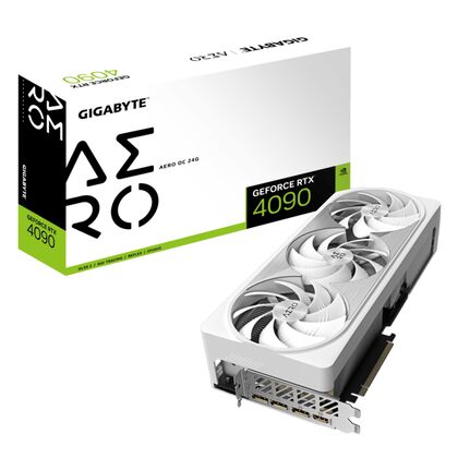 Видеокарта PCI-e: GeForce RTX 4090 Gigabyte (24Gb, GDDR6X, 384 bit, 1*HDMI, 3*DP) GV-N4090AERO OC-24GD