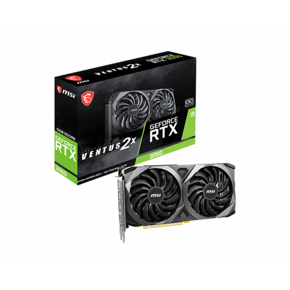 Видеокарта PCI-e: GeForce RTX 3060 Msi (12Gb, GDDR6, 192 bit, 1*HDMI, 3*DP) RTX 3060 VENTUS 2X 12G OC