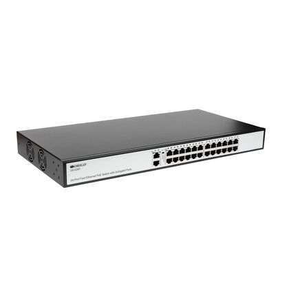 Неуправляемый POE-коммутатор 26 портов Origo OS1226P/ 285W ( 24x100Мбит/ с 2x1Гбит/ с, 24xPOE, PoE‑бюджет 285 Вт) корпус - металл