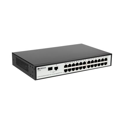 Неуправляемый коммутатор 25 портов Origo OS1225 ( 24x100Мбит/ с, 1хRJ45/ SFP) корпус - металл