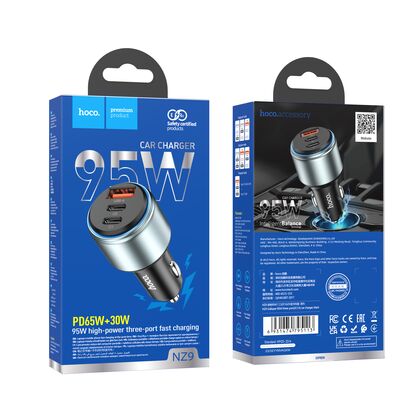 АЗУ HOCO NZ9 Galloper (1xUSB, 2xType-C, черный)