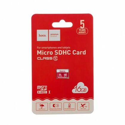 Карта памяти microSDHC 16Gb HOCO Class 10 TF high speed (6957531085805)