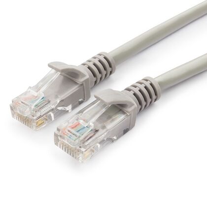 Патч-корд UTP-RJ-45, медь, 1,5 м, Cat5E, Patch, серый (CH-PC-CU-U5e-G-1.5m) упаковка 10 шт.