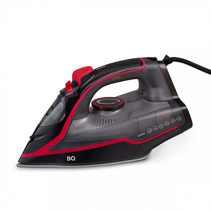 Утюг BQ SI1001 черный/ красный (2600 Вт, подошва - керамика, паровой удар - 140 г/ мин, 1,6 м)