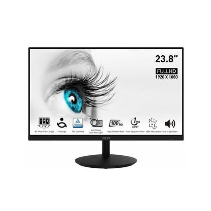 Монитор Msi 23.8" MP242A черный (IPS, 1920х1080, 100 Гц, 1 ms, 300 cd/ m2, 1000:1, DPх1, HDMIх1, VGAх1)