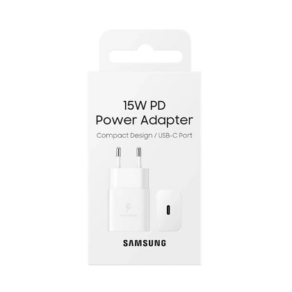 СЗУ Samsung EP-T1510N (1xType-C, 2А, белый) + кабель Type-C