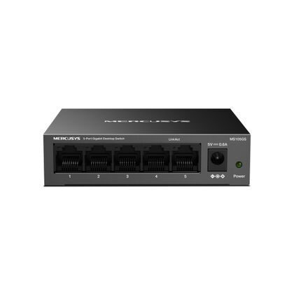 Неуправляемый коммутатор 05 портов MERCUSYS MS105GS ( 5x1Гбит/ с) корпус - металл