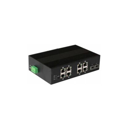 Неуправляемый POE-коммутатор 10 портов Osnovo SW-60802/ IC ( 8x100Мбит/ с, 2xSFP, 8xPOE, PoE‑бюджет 200 Вт) корпус - металл