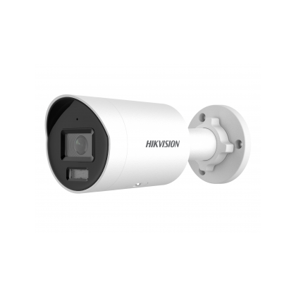 Видеокамера IP 8 Mp уличная Hikvision цилиндрическая, f: 4.0 мм, 3840*2160, LED:40 м, карта до 512 Gb, микрофон (DS-2CD2087G2H-LIU(4MM))
