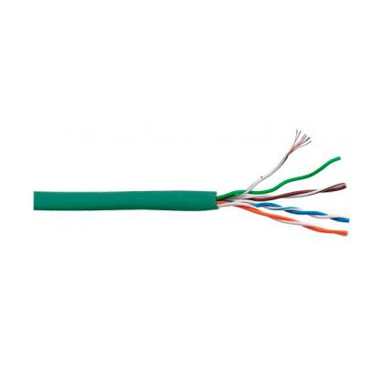 Кабель Cu UTP, Внутренний, 4x2x0.51, бухта 305м., Cat5e, LSZH, Lanmaster (LAN-5EUTP-PT-LSZH-GN)