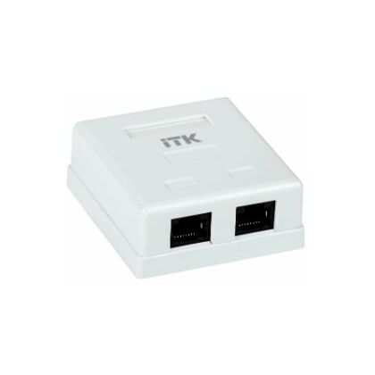 Розетка компьютерная ITK RJ-45 CAT5e, внешняя, двойная (CS2-1C5EU-22 )