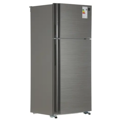 Холодильник Sharp SJXP59PGSL серебристый, No Frost,  185 см, ширина 80, A++, дисплей да, нулевая зона да