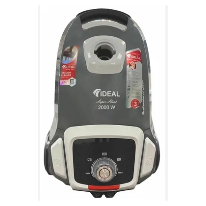 Пылесос IDEAL VC-2000 темно серый (2000 Вт,  мощность всасывания - 450 Вт,  пылесборник - мешок)