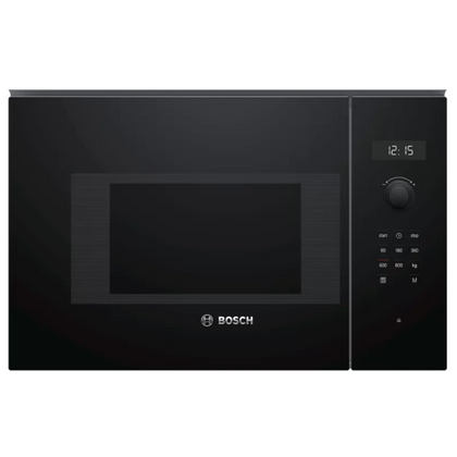 Микроволновая печь встраиваемая Bosch BFL524MB0 черный ( 20 л, мощность - 800 Вт, электронное)