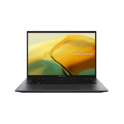 Ноутбук Asus 14,0"/ AMD Ryzen5 7530U (2.0GHz до 4.5GHz)/ 8Гб/ SSD 512Гб/ AMD Radeon Graphics (2560x1600) IPS/ Windows 11 Home/ Черный Zenbook 14 UM3402YA-KP