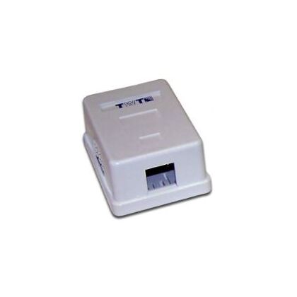 Настенная коробка под 1 кейстоун, Lanmaster (TWT-SA1-WH)