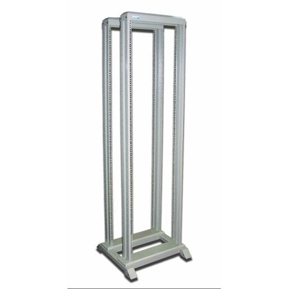 Стойка телекоммуникационная 19" 42U, двухрамная, Ш600xВ2072xГ600мм, нагрузка 300кг, серая, Lanmaster (TWT-RACK2-42U-6X6)