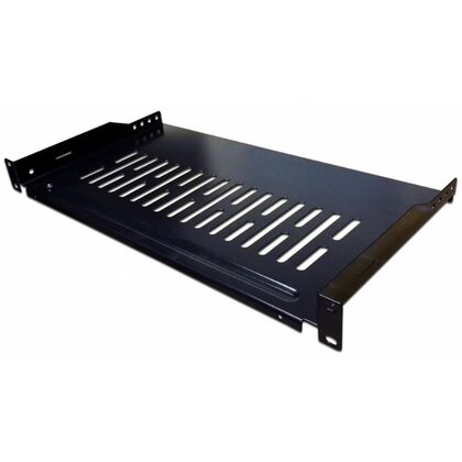 Полка стационарная Lanmaster TWT-CB-SFBF250-1U/ 18 1U нагр.:18кг. 19" 250мм, черный