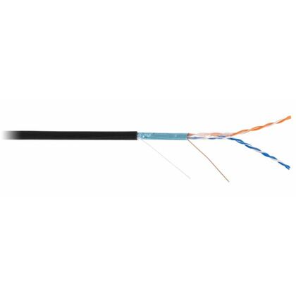 Кабель Cu FTP, Внешний, 2x2x0.47, бухта 305м., Cat5, NetLan (EC-UF002-5-PE-BK)