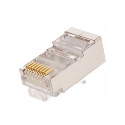 Коннектор RJ-45 Cat5e 3 микрона, экранированный, NetLan, упаковка 1000 шт (10x100 шт) (EC-UP8P8C-SD-003-TR-1000)
