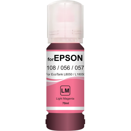 Чернила Epson EcoTank 108/ 056/ 057 (T09C64A) (L8050/ L18050/ L8058/ L18058) Light Magenta 70мл. Revcol