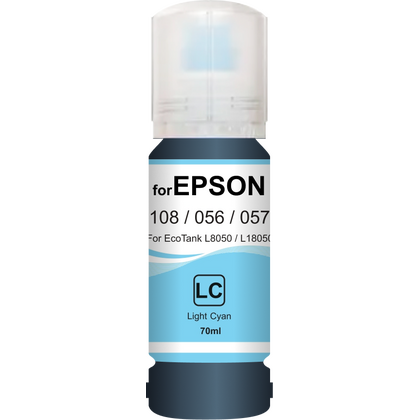 Чернила Epson EcoTank 108/ 056/ 057 (T09C54A) (L8050/ L18050/ L8058/ L18058) Light Cyan 70мл. Revcol