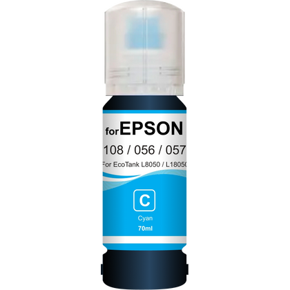 Чернила Epson EcoTank 108/ 056/ 057 (T09C24A) (L8050/ L18050/ L8058/ L18058) Cyan 70мл. Revcol