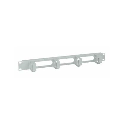 Организатор кабельный 19" 1U, металлический, 4 кольца, серый  ITK (CO35-1M4RM)
