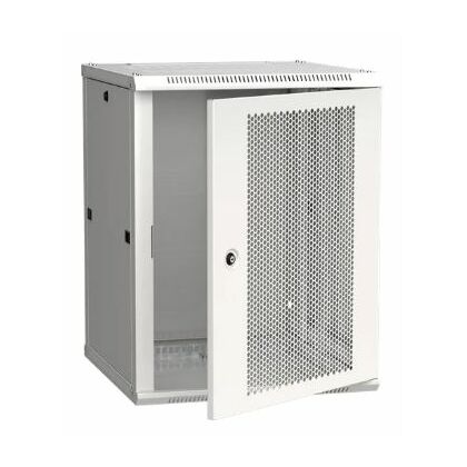 Шкаф настенный телекоммуникационный 19" 12U, Ш600xВ635xГ600, передняя дверь - перфорация, серый ITK (LWR3-12U66-PF)