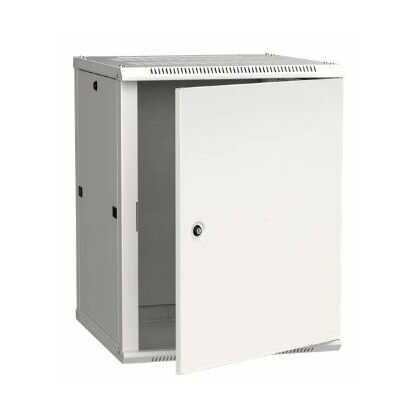 Шкаф настенный телекоммуникационный 19" 12U, Ш600xВ635xГ600, передняя дверь - металл, серый ITK (LWR3-12U66-MF)