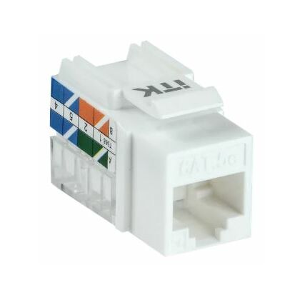 Розеточный модуль Keystone Jack 8P8C (RJ-45) UTP 110 IDC, Cat.5e 90° (CS1-1C5EU-11)