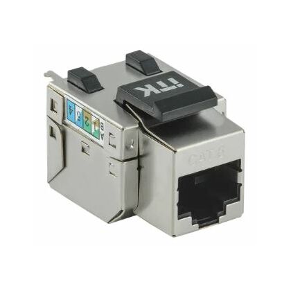 Розеточный модуль Keystone Jack 8P8C (RJ-45) FTP 110 IDC, Cat.6 90° (CS1-1C06F-11)