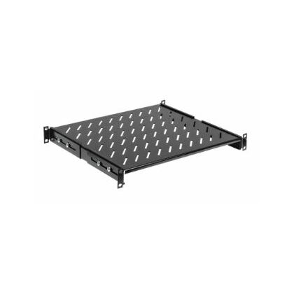 Полка стационарная 19" 1U (Ш483xВ44xГ400мм, нагрузка до 20 кг), черная ITK (FS05-400PI-R)