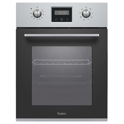 Электрический духовой шкаф EVELUX EO 440 PX нержавеющая сталь/ черный ( объем - 50 л. t -250°)