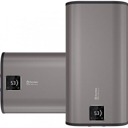 Водонагреватель накопительный вертикальный Thermex Fora 50 (pro) Wi-Fi серый (объем 50 л, тэн сухой, нержавеющая сталь)