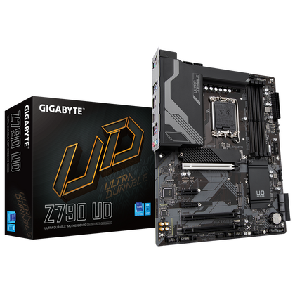 Материнская плата Gigabyte LGA1700: Z790 UD [Z790, 4*DDR5, 3*PCIEx16, 6*Sata3, 3*M.2, 4 портов*USB3, DisplayPort, HDMI, ATX]