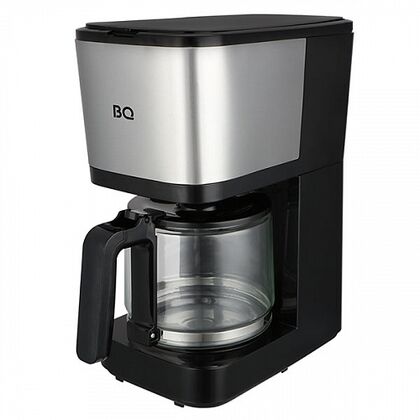 Кофеварка капельная BQ CM2007 черный/ серебристый (750 Вт, молотый, 1250 мл)