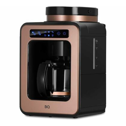 Кофеварка капельная BQ CM7000 черный/ медный (600 Вт, зерновой/ молотый, 600 мл)