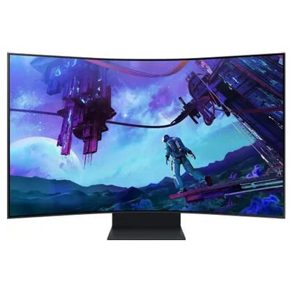 Монитор 55" Samsung S55CG97WNI черный (VA, 3840х2160, 165 Гц, 1 ms, 600 cd/ m2, 1000000:1, DPх1, HDMIх3)