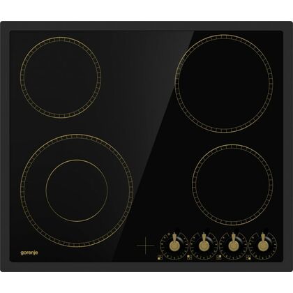 Электрическая варочная панель Gorenje EC642CLB черный (конфорок - 4 шт, панель - стеклокерамика)