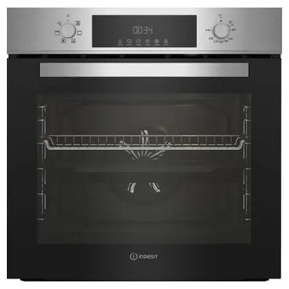 Электрический духовой шкаф Indesit IFE 3644 J IX нержавеющая сталь/ черный (объем - 72 л, t -280°)