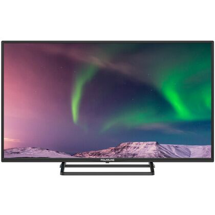 Телевизор 40" POLARLINE 40PL53TC-SM LED, Smart TV, Full HD, 60 Гц, T/ T2/ C, HDMI х3, USB х2, звук 20 Вт, чёрный