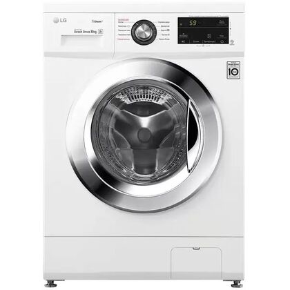 Стиральная машина фронтальная (с паром) LG F4J3TS2W белый, 8 кг, глубина - 55 см, отжим - 1400 об/ мин