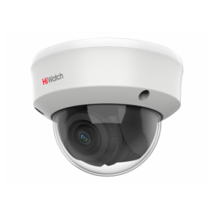 Видеокамера аналоговая 2 Mp уличная HiWatch купольная, f: 2.7-13.5 мм, 1920*1080, ИК: 40 м, антивандальная (DS-T207(С) (2.7-13.5 MM))