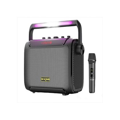 Портативная колонка W-KING T3+ 30W, с микрофоном, черный, BT, (T3+_BLACK)