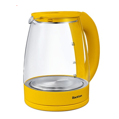 Чайник электрический Blackton KT1800G желтый (1500 Вт, объем - 1.8 л, корпус: стеклянный)