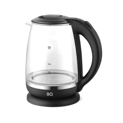 Чайник электрический BQ KT2049G черный (2200 Вт, объем - 2 л, корпус: стекло/ пластик)