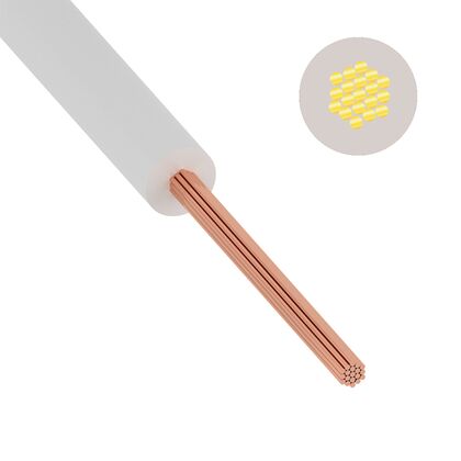 Провод ПуГВ (ПВ-3) 1,5 мм² 500 м белый ГОСТ 31947-2012,ТУ 16-705. 501-2010, ККЗ (01-8618-1)  кратность заказа 500 м