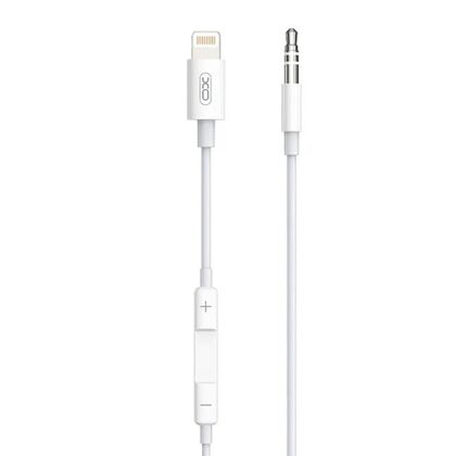 Кабель -XO- 1м, 3.5 Jack - Lightning, Белый, коробка, (6920680880591)